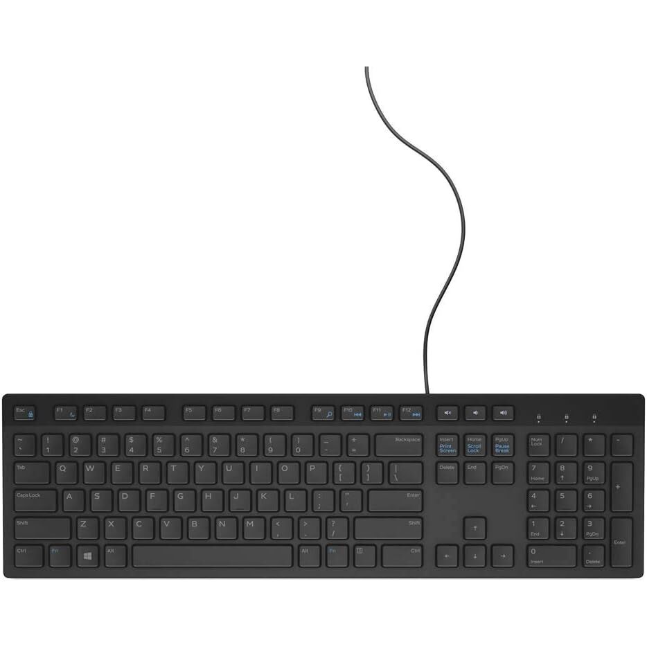 DELL KB216 (580-ADHQ) KABLOLU SİYAH Q-TR KLAVYE