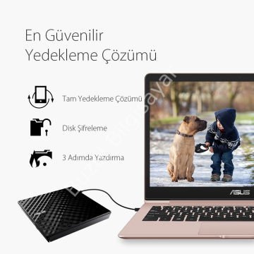 ASUS SDRW-08D2S-U 24x OKUMA/8x YAZMA USB SLIM DVD-RW SİYAH