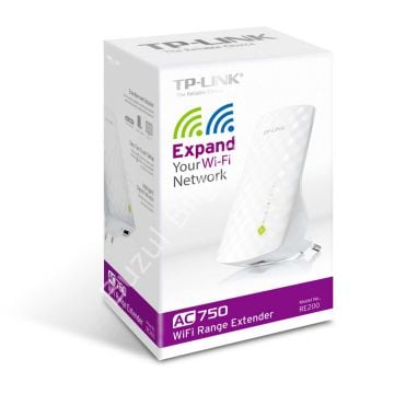 TP-LINK RE200 AC750 1PORT 10/100 ETHERNET 2.4 GHZ & 5 GHZ RANGE EXTENDER