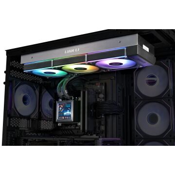 LIAN LI HYDRO-SHIFT LCD PERFORMANCE 360MM LGA1700/1851P/AM5 SOKET SİYAH İŞLEMCİ SIVI SOĞUTUCU G89.GHSLCD36SB.00