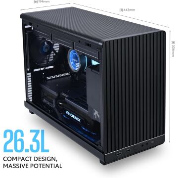LIAN LI DAN CASE A3 1x FAN MINI TOWER SİYAH mATX KASA G99.A3X.00