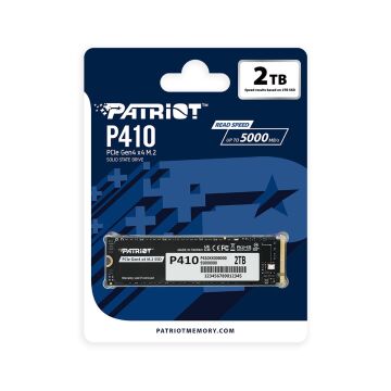 PATRIOT P410 2TB 5000/4500MB/s M2 PCIe GEN4 NVME SSD P410P2TBM28H