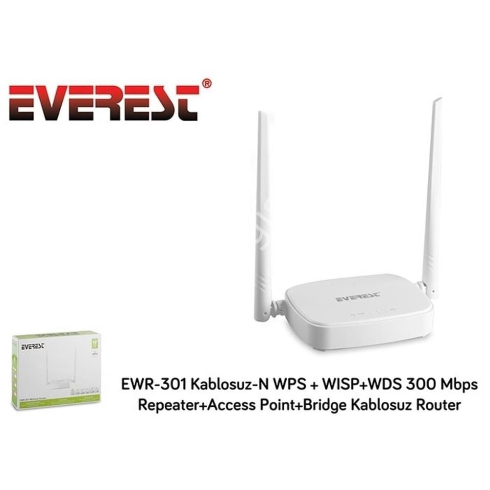 EVEREST EWR-301 300MBPS 4PORT 2 ANTEN 5DBI 2.4GHz INDOOR ACCESS POINT/ROUTER/REPEATER