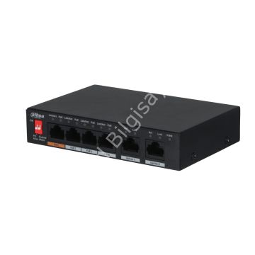 DAHUA PFS3006-4ET-60-V2 4 PORT POE 10/100 2 UPLINK 60W SWITCH