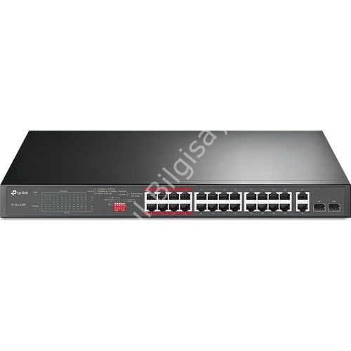 TP-LINK TL-SL1226P 24 PORT 10/100 24 PORT POE 2 PORT UPLINK +2 SFP YONETILEMEZ RACK MOUNT SWITCH