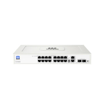 WI-TEK WIKING WK-PS320GF 16 PORT 10/100/1000 16 PORT POE 2 PORT UPLINK +2 SFP 195w YONETILEMEZ RACK MOUNT SWITCH