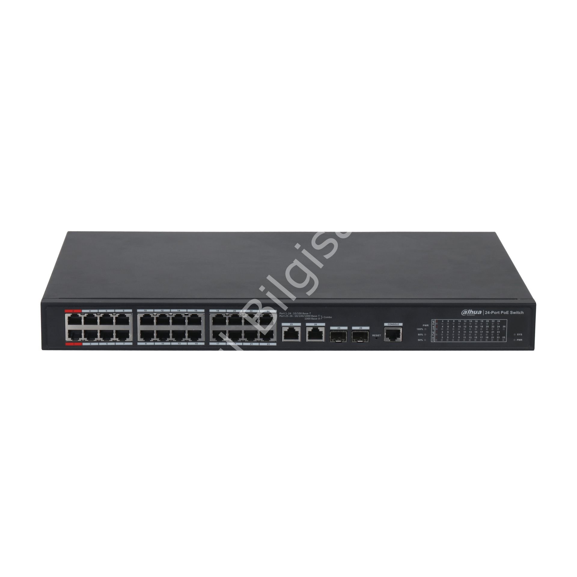 DAHUA PFS4226-24ET-360-V3 24 PORT POE 10/100 2xSFP 360W YONETILEBILIR SWITCH