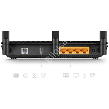 TP-LINK ARCHER VR600 1600 MBPS DUALBAND VDSL/ADSL MODEM ROUTER