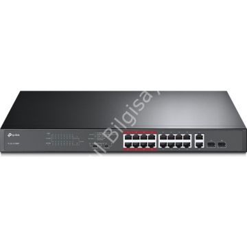 TP-LINK TL-SL1218MP 16 PORT 10/100 16 PORT POE+ 2 PORT UPLINK +2 SFP 192 WATT YONETILEMEZ RACK MOUNT SWITCH