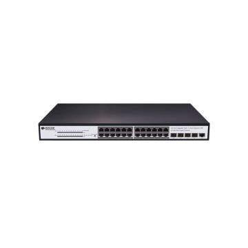 BDCOM S2500-24P4S 24 PORT 10/100/1000 24 PORT POE 4 X SFP 370W LAYER 3 YÖNETİLEBİLİR RACK MOUNT SWITCH