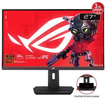 ASUS ROG STRİX XG279CNS 27'' 0.3MS 380HZ 1920x1080 HDMI/DP/TYPE-C PIVOT SİYAH FAST IPS GAMING MONITOR