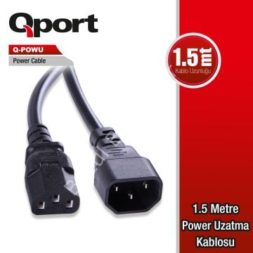 QPORT Q-POWU 1.5MT POWER UZATMA KABLO