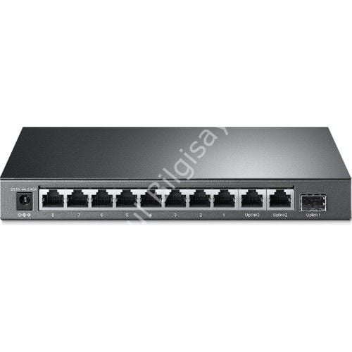 TP-LINK TL-SL1311MP 10 PORT 10/100 8 PORT POE 2 PORT UPLINK + 1 SFP YONETILEMEZ RACK MOUNT SWITCH