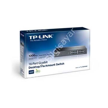 TP-LINK TL-SG1016D 16 PORT 10/100/1000 YONETILEMEZ RACK MOUNT SWITCH