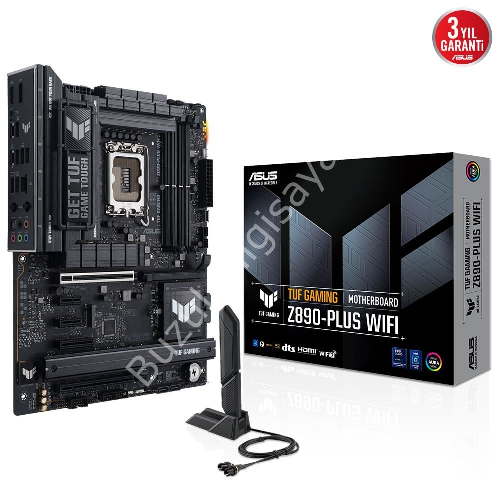 ASUS TUF GAMING Z890-PLUS WIFI 4x DDR5 DP/HDMI 4x M.2 1x 2.5GLAN/WIFI7/BT USB4 1851P ANAKART