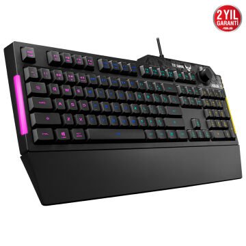 ASUS TUF GAMING K1 RGB MECH BRANE TR SİYAH USB TR GAMING KLAVYE Q