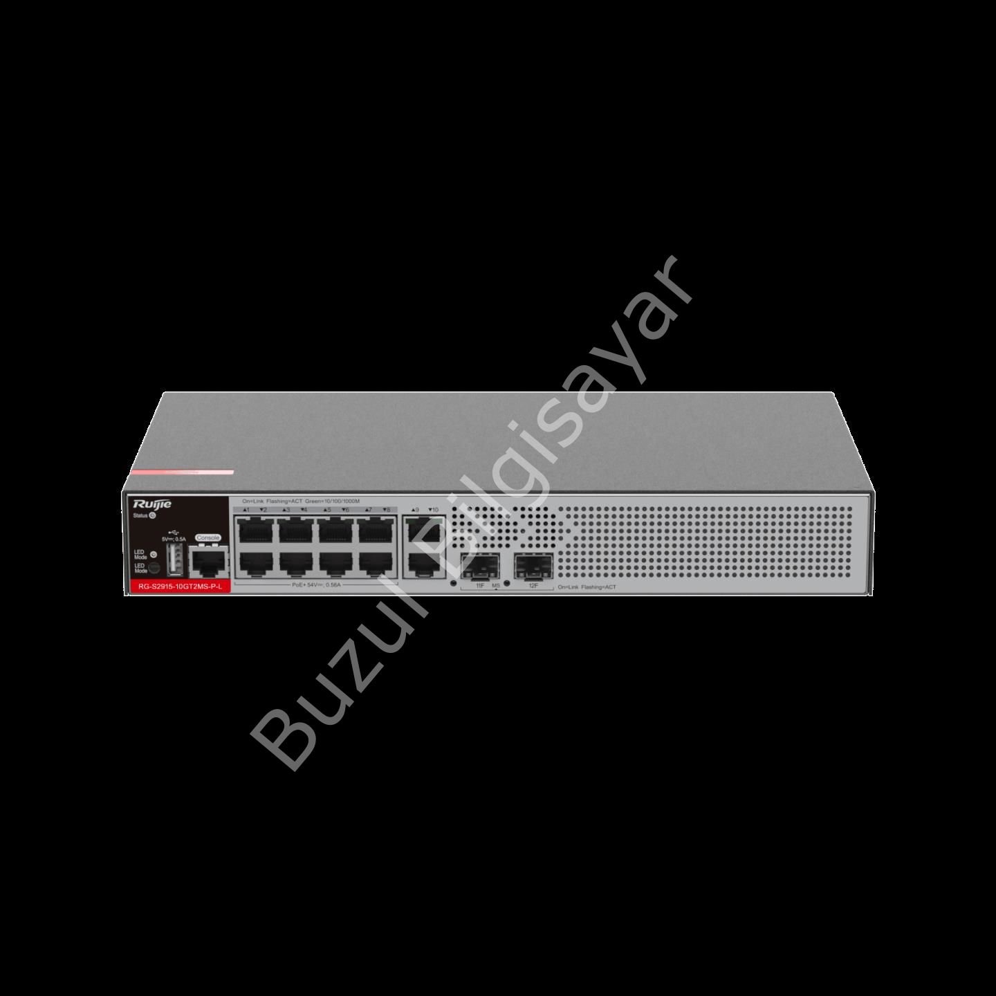RUIJIE RG-S2915-10GT2MS-P-L 10 PORT 10/100/1000 8 PORT POE/POE+ 2xSFP 125W YONETILEBILIR RACK MOUNT SWITCH