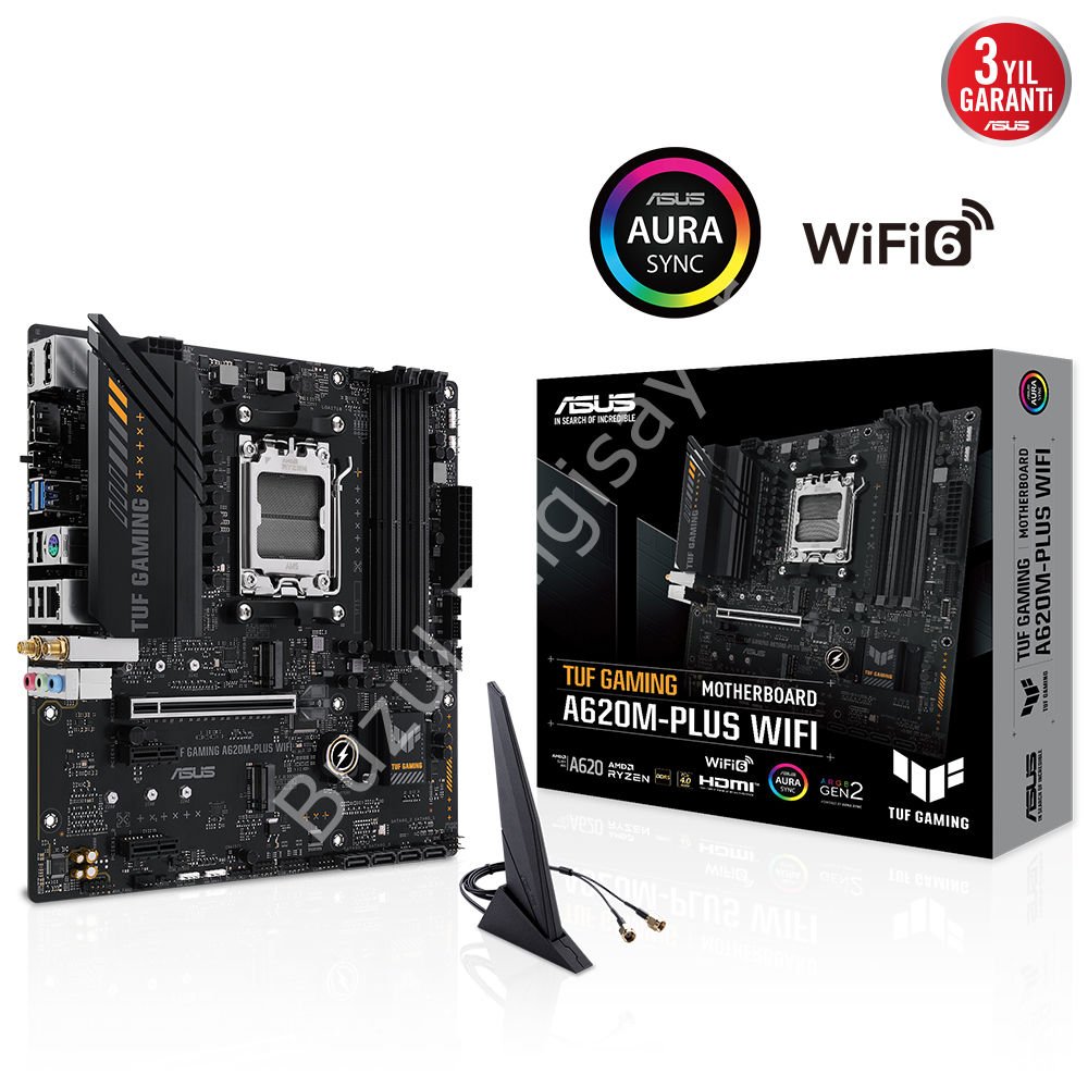 ASUS TUF GAMING A620M-PLUS WIFI 4xDDR5 2xDP/1xHDMI 2xM.2 AM5 ANAKART