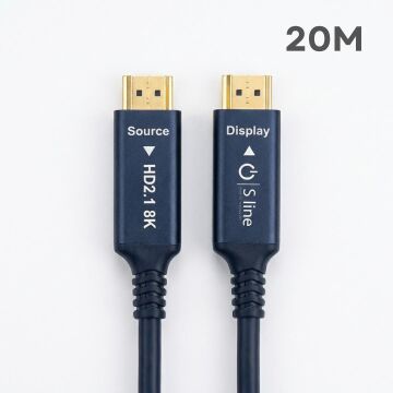 S-LİNE FK0520-8K-OPT 20MT 2.1V 8K FİBER OPTİK HDMI KABLO