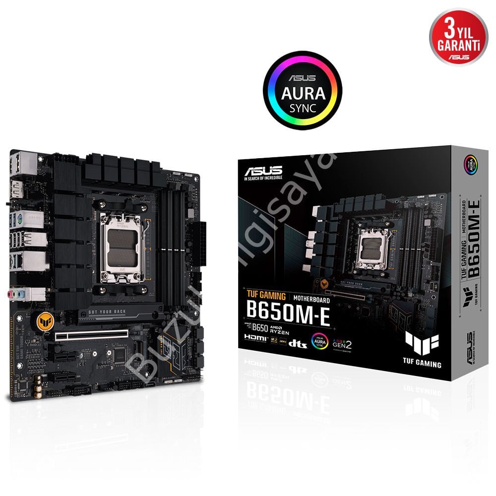 ASUS TUF GAMING B650M-E 4xDDR4 2x DP/HDMI 2xM.2 AM5 ANAKART