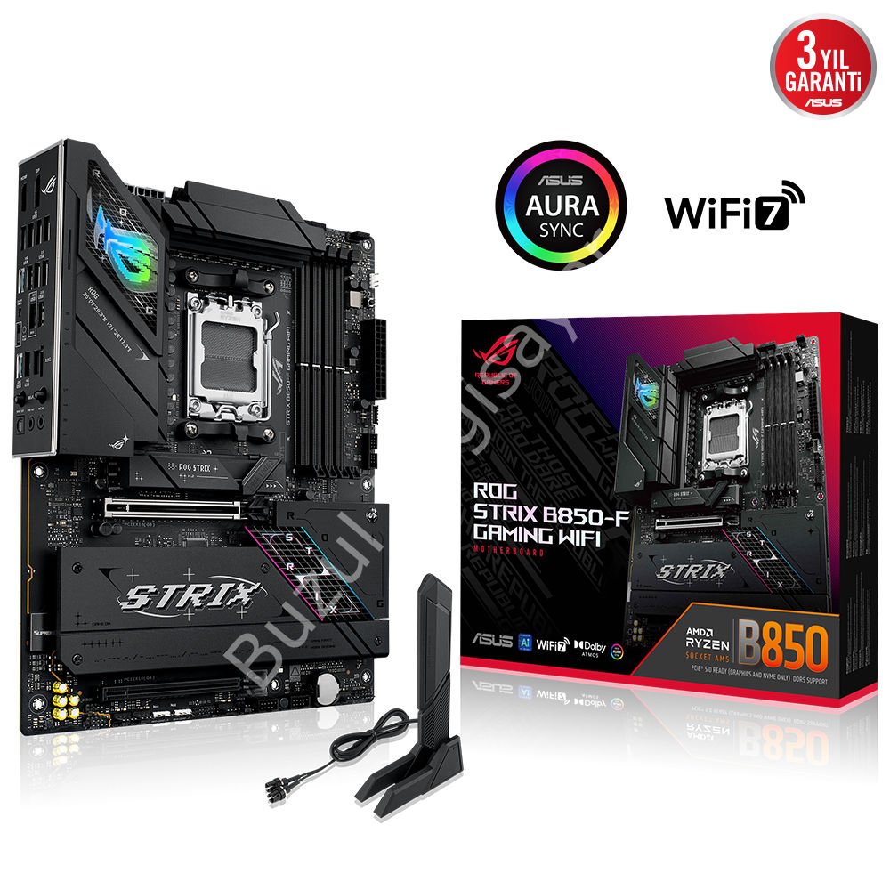 ASUS ROG STRIX B850-F GAMING WIFI 4xDDR5 DP/HDMI 4xM.2 AM5 ANAKART