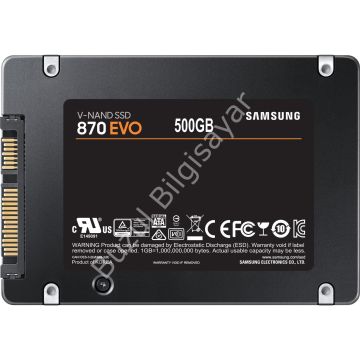 SAMSUNG 870 EVO 500GB 560/530MB/s 2.5'' SATA3 SSD MZ-77E500B/KR