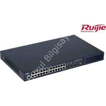RUIJIE RG-S2910-24GT4XS-UP-H(V3 24 PORT 10/100/1000 4-PORT 1G/10G SFP+ 370 WATT YONETILEBILIR RACK MOUNT SWITCH