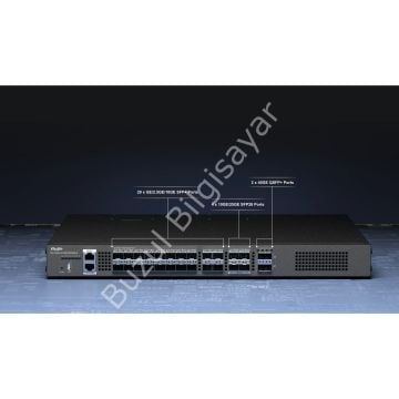 RUIJIE RG-CS86-20XS4VS2QXS-D 28 SFP 100/1000M 10/100/1000 2 x 40GBASE-X QSFP+ YONETILEBILIR RACK MOUNT SWITCH
