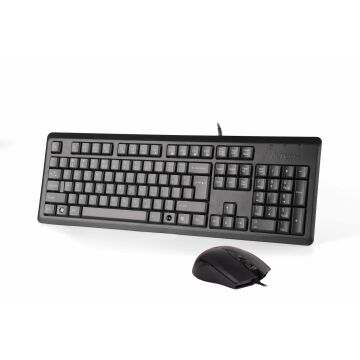 A4 TECH KR-9276 USB MULTİMEDYA SİYAH Q KLAVYE MOUSE