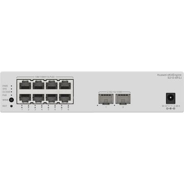 HUAWEI eKIT S210-8P2J 8 PORT 10/100/1000 8 PORT POE 2 X 2.5GE SFP 128W L2 CLOUDE YÖNETİLEBİLİR RACK MOUNT SWITCH