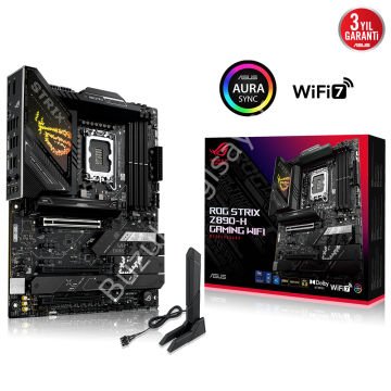 ASUS ROG STRIX Z890-H GAMING WIFI 4x DDR5 DP/HDMI 4x M.2 1x 2.5GLAN/WIFI7/BT USB4 1851P ANAKART