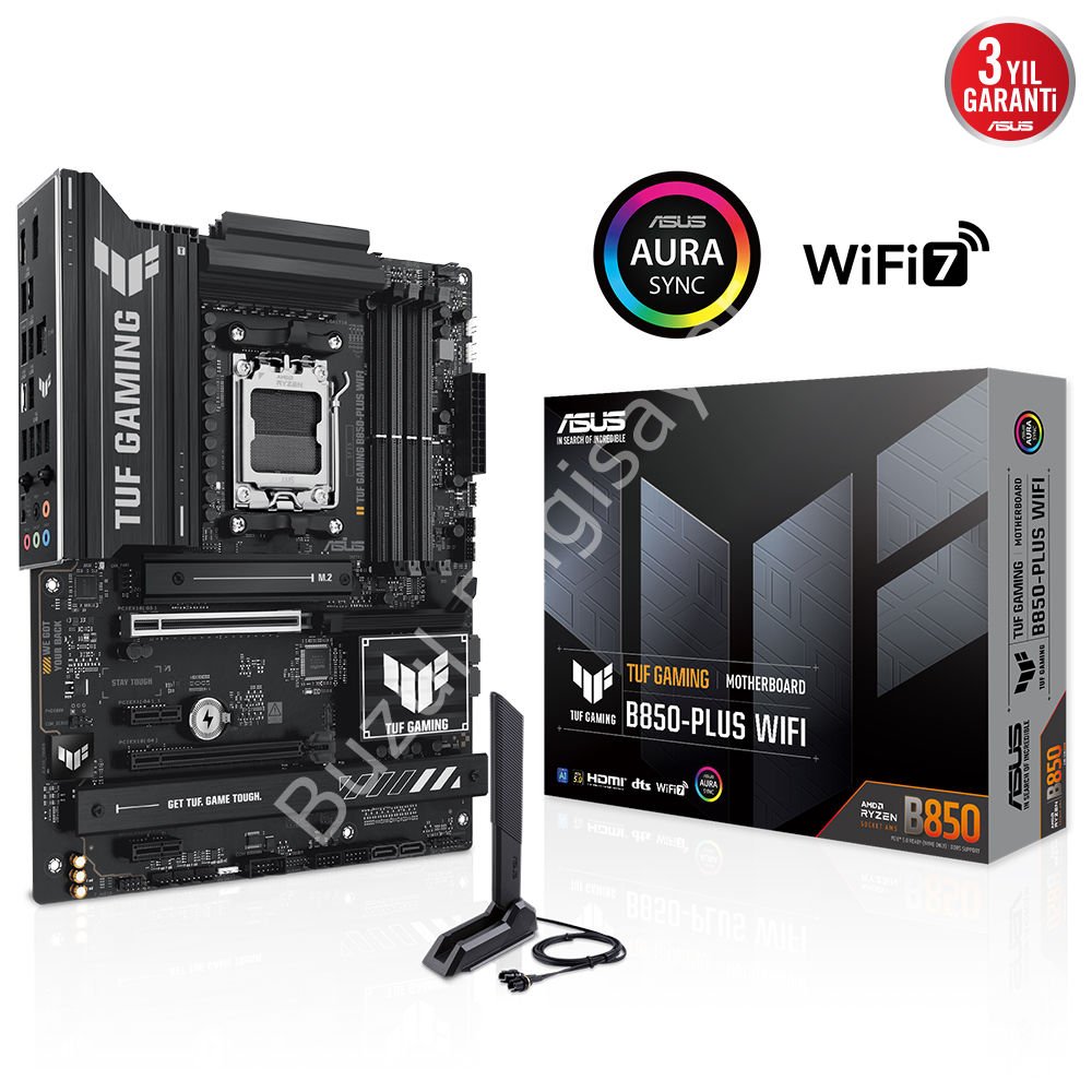 ASUS TUF GAMING B850-PLUS WIFI 4xDDR5 DP/HDMI 3xM.2 AM5 ANAKART