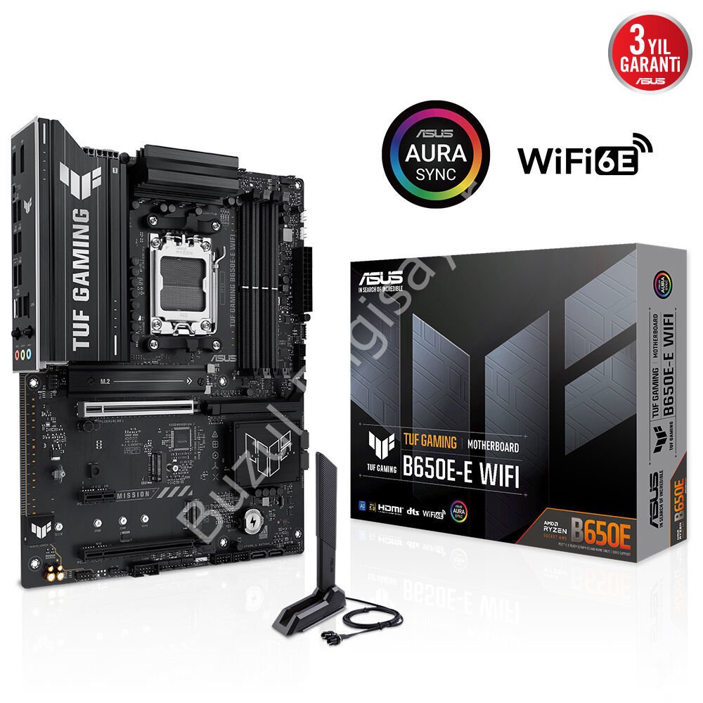 ASUS TUF GAMING B650-E WIFI 4xDDR5 DP/HDMI 3xM.2 AM5 ANAKART