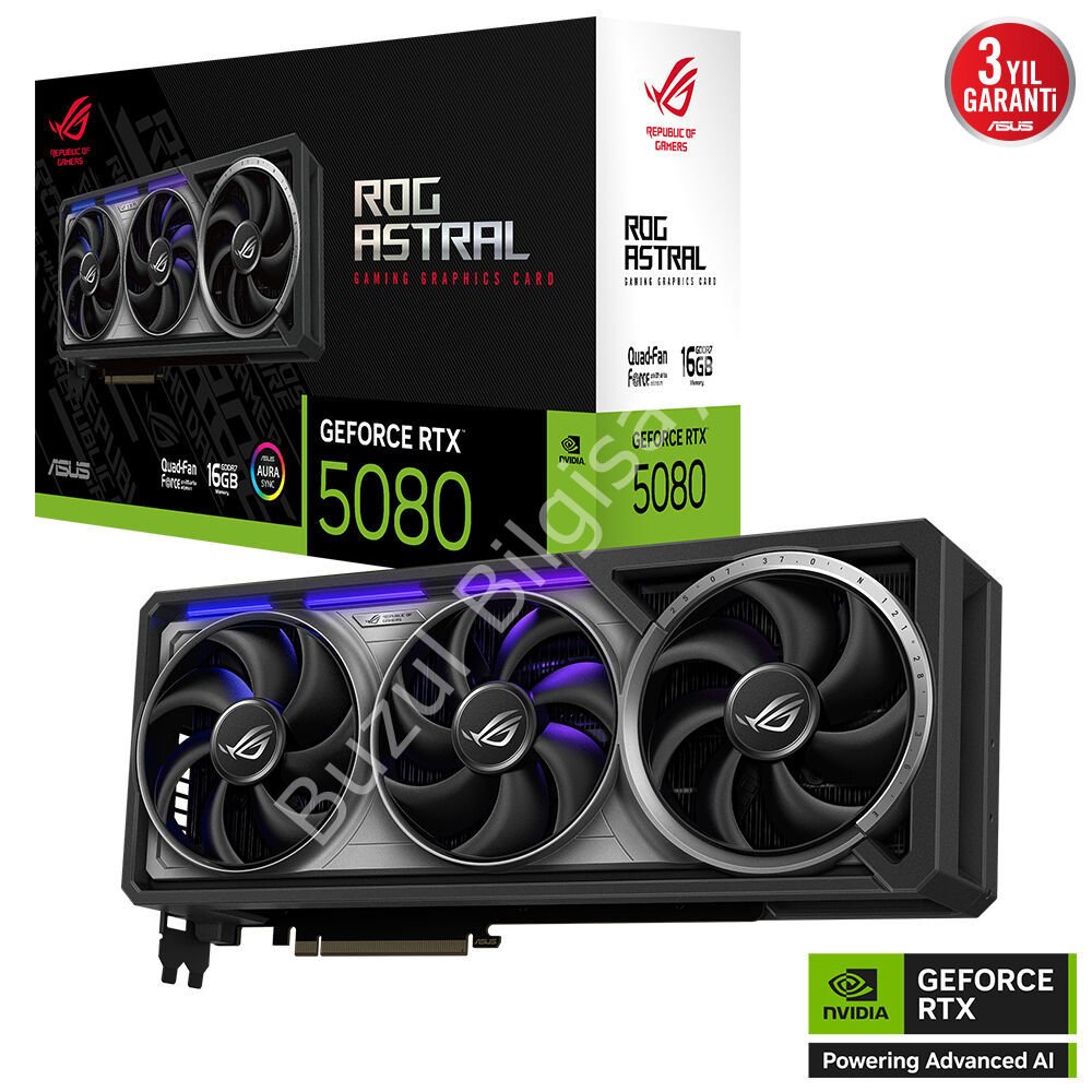 ASUS ROG-ASTRAL-RTX5080-16G-GAMING RTX5080 16GB GDDR7 256Bit 3xDP/1xHDMI