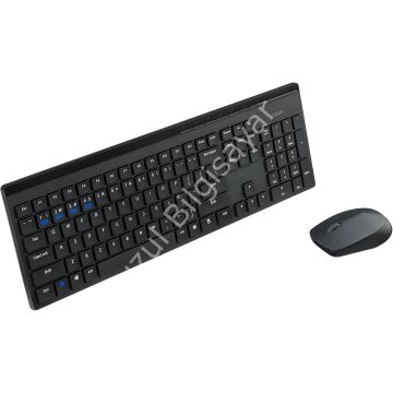 RAPOO 8110M KABLOSUZ SİYAH Q KLAVYE+MOUSE